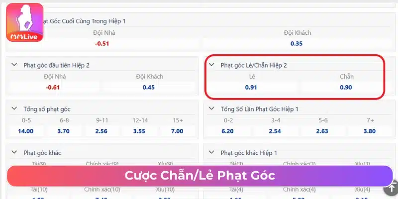 Cách Chơi Kèo Phạt Góc Và Tổng Hợp Sai Lầm Cần Tránh Cá cược kèo chẵn lẻ phạt góc