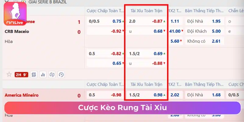 Kèo Rung Là Gì? Cách Chơi Và Mẹo Cược Thắng Đậm Kèo rung theo kiểu tài xỉu